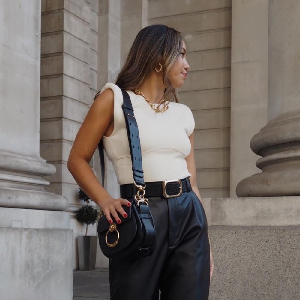 Nwt Zara Shoulder Pad Top